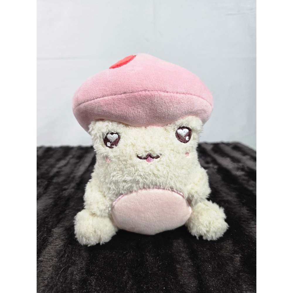 Cuddle Barn Plushgoals Strawberry Mushroom Plush Pink Cream Sherpa Stuffed Toy